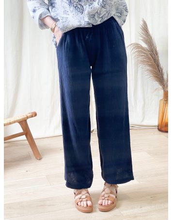 PANTALON GAZE DE COTON