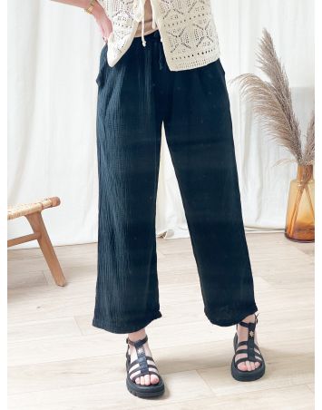 PANTALON GAZE DE COTON