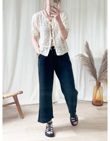 PANTALON GAZE DE COTON