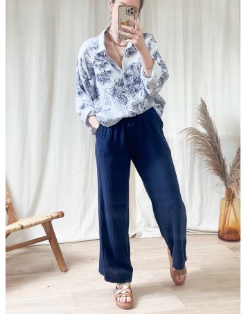 PANTALON GAZE DE COTON